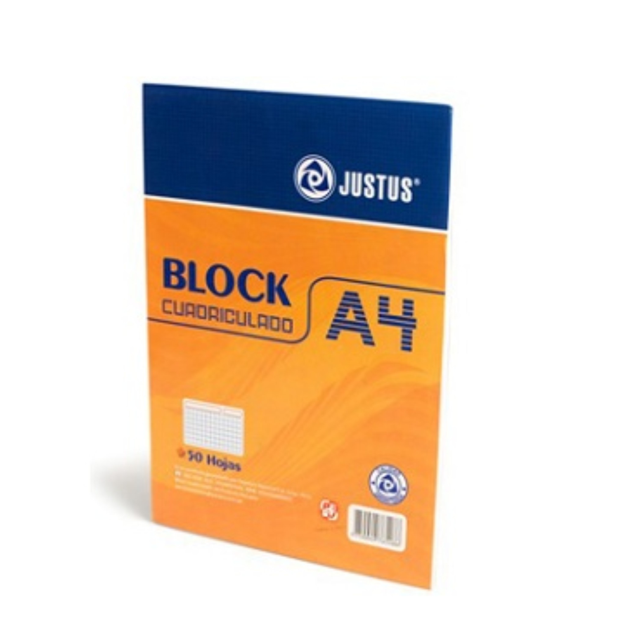 BLOCK D/PAPEL BOND CUADRICULADO D/56 GR. T: A-4 X 50 HOJAS UNIDAD JUSTUS N.D.