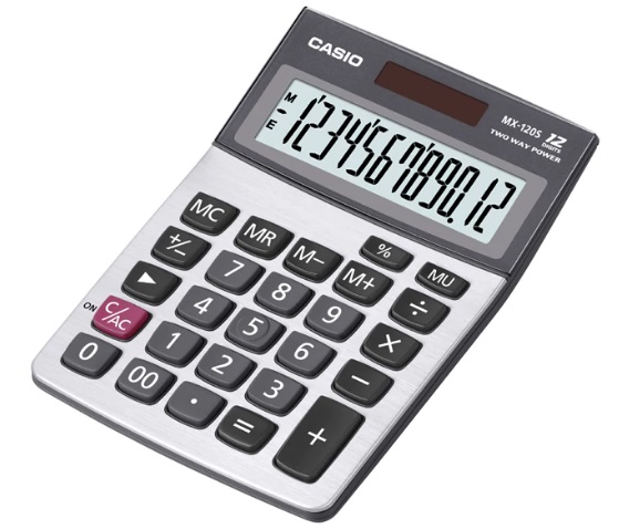 Calculadora de 12 digitos MX-120 S CASIO