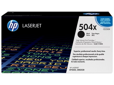 TONER RENDIMIENTO: 10500 PAG COLOR NEGRO CAJA X 01 UNIDAD HP 504X N.D. CE250X