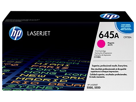 TONER RENDIMIENTO: 12000 PAG COLOR MAGENTA CAJA X 01 UNIDAD HP 645A C9733A