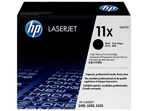 TONER RENDIMIENTO: 12000 PAG COLOR NEGRO CAJA X 01 UNIDAD HP 11X Q6511X