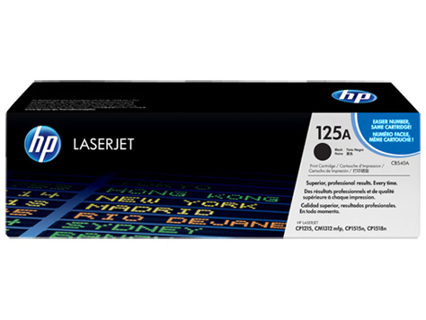 TONER RENDIMIENTO: 2200 PAG COLOR NEGRO CAJA X 01 UNIDAD HP 125A CB540A