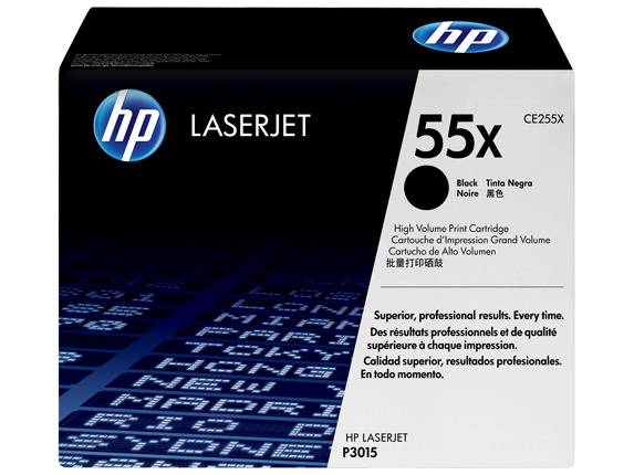 TONER RENDIMIENTO: 12500 PAG COLOR NEGRO CAJA X 01 UNIDAD HP 55X. CE255X