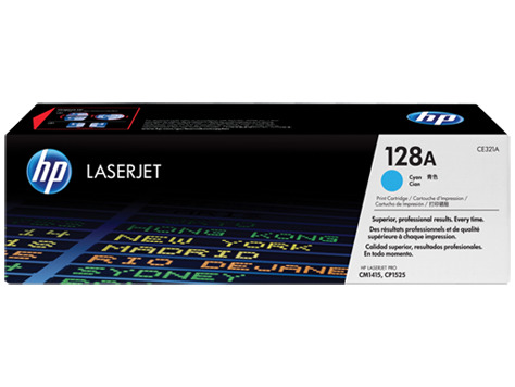 TONER RENDIMIENTO: 1300 PAG COLOR CIAN CAJA X 01 UNIDAD HP 128 CE321A
