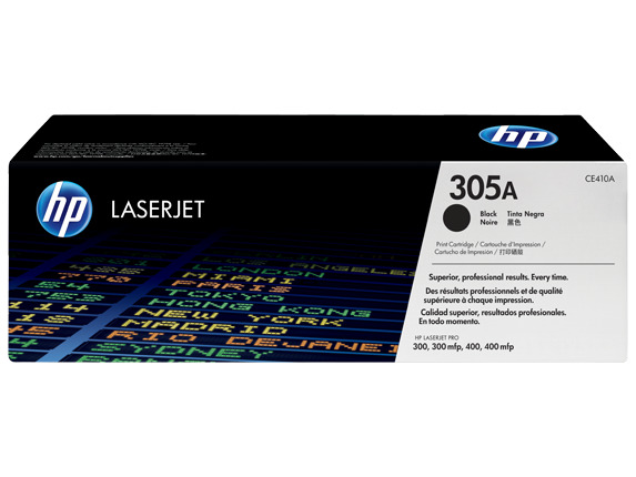 TONER RENDIMIENTO: 2200 PAG COLOR NEGRO CAJA X 01 UNIDAD HP 305A CE410A