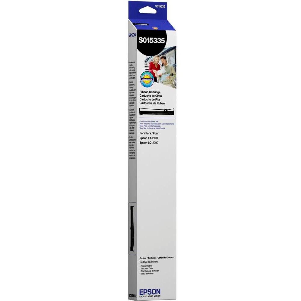 CINTA RENDIMIENTO: 12 MDC COLOR NEGRO CAJA X 01 UNIDAD EPSON S015335