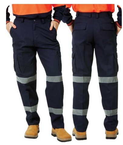 Pantalon de cargo color azul