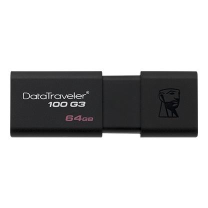 MEMORIA USB 64GB DT100G3 3.0 NEGRO KINGSTON